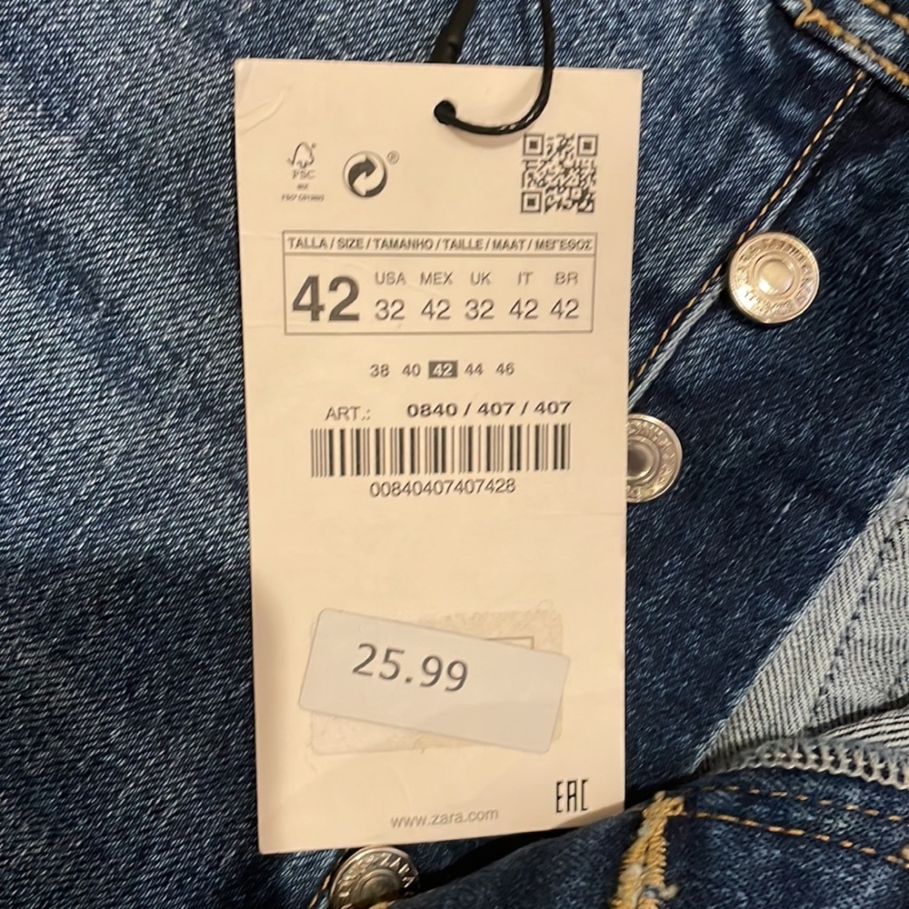 Zara Straight Leg Jeans - Picture 3 of 5